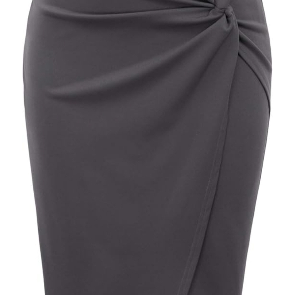 Kate Kasin NWT Elegant Gray Women's Skirt. 2XL
